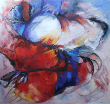 De val zonder herinnering, Afmeting 160 x 150cm